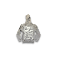 Image 2 of Abstract Art hand painted Mezaneen Originals® gray zip up Hoodie