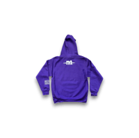 Image 2 of Abstract collage hand painted Mezaneen Originals® purple Hoodie