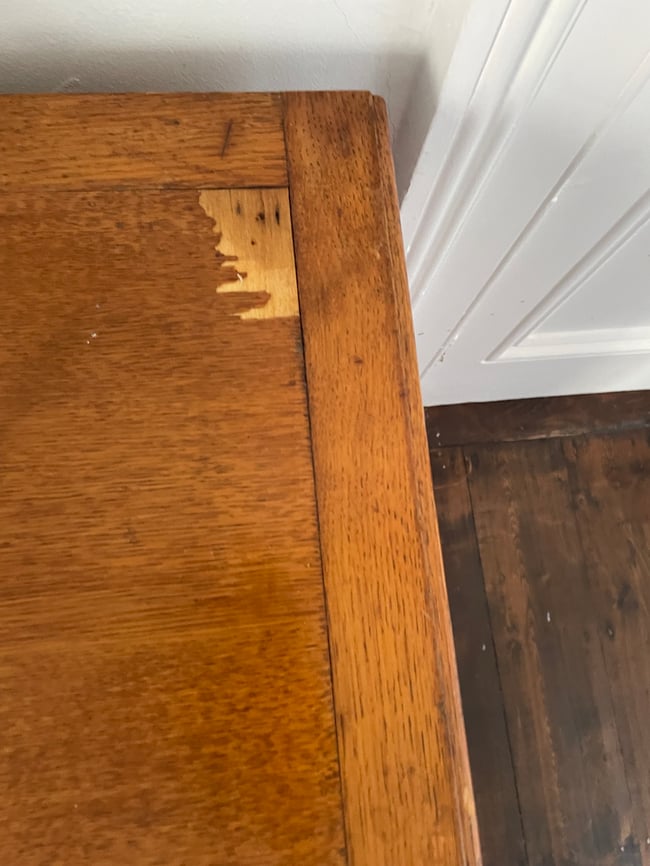 Antique Tambour Chest/ Double Fronted