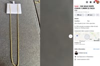 Image 3 of 10k Rope Chain 