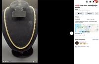 Image 4 of 10k Rope Chain 