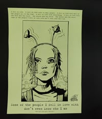 Image 2 of A Step Towards Telepathy - Tank Girl Posterzine - with book and badge