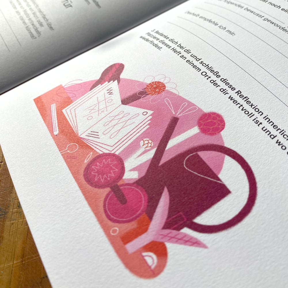 Image of Kreative Jahresplanung #3 "Im Garten" (rosa)