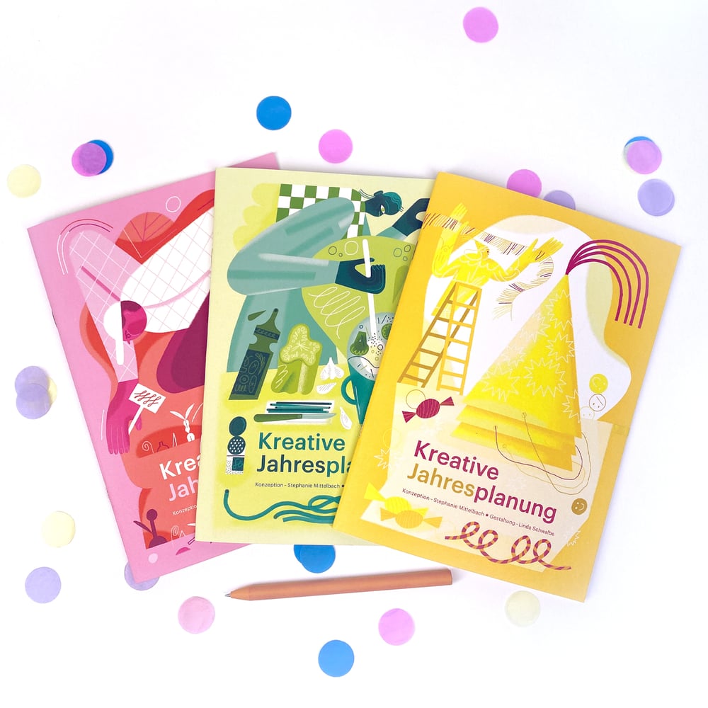 Image of Kreative Jahresplanung #3 "Im Garten" (rosa)