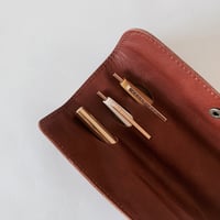 Image 3 of Trousse cuir pour 3 Stylos 