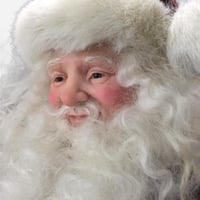 Image 2 of Burgundy Velvet Santa 