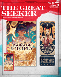 Image 1 of [PREORDER] The Great Seeker ~ Pages of Utopia Zine Bundle (@MetaphorZine)