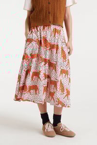 Image 1 of Falda midi  con estampado Tano dots