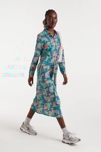 Image 4 of Vestido midi con estampado Onca 
