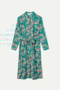 Image 5 of Vestido midi con estampado Onca 