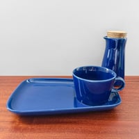 Image 1 of Arabia Finland Kilta Blue TV Set with Pitcher