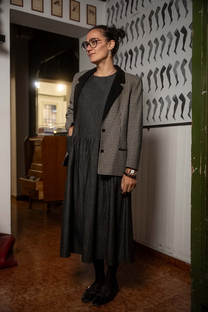 Image of Blazer pied de poule B&W