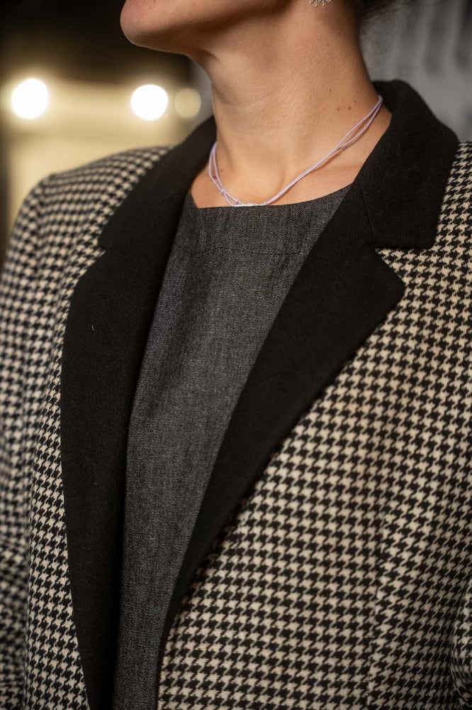 Image of Blazer pied de poule B&W