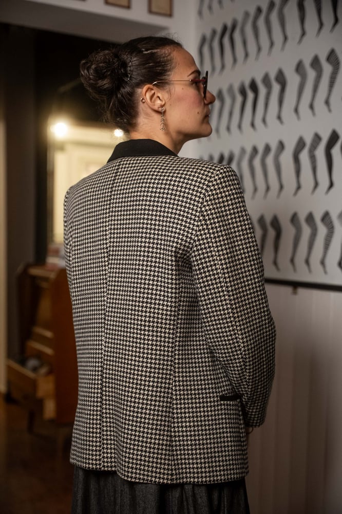 Image of Blazer pied de poule B&W
