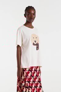 Image 2 of Camiseta 100% algodón con estampado perro
