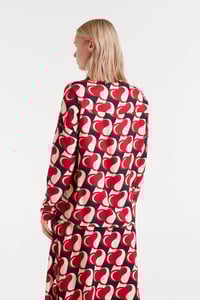 Image 4 of Falda midi con estampado heart attack
