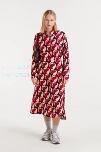 Image 1 of Falda midi con estampado heart attack