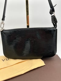 Image 2 of Louis Vuitton Pochette Accessories Black Patent Epi Leather