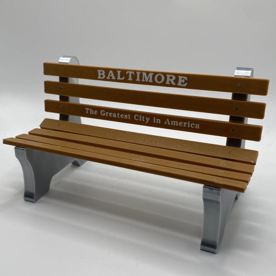 Image of Baltimore "The Greatest City in America" Mini Bench (free shipping)