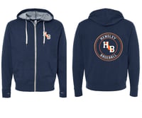 Unisex Zip Navy Jacket