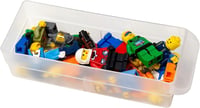 Image 14 of 10116 Black, 10-1/2" x 6-3/8" x 8-1/2" Plastic Storage Cabinet w/ 16 Drawers - Drawer Size 6" x 2-7/