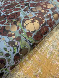 Image 2 of Hand Marbled paper one-of-a-kind 'Reflections'