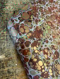 Image 4 of Hand Marbled paper one-of-a-kind 'Reflections'