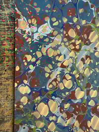 Image 1 of Hand Marbled paper one-of-a-kind 'Undulation'
