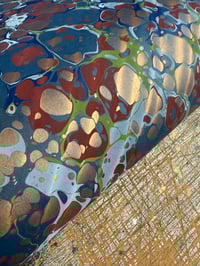 Image 4 of Hand Marbled paper one-of-a-kind 'Undulation'