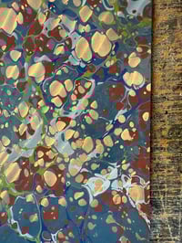 Image 6 of Hand Marbled paper one-of-a-kind 'Undulation'