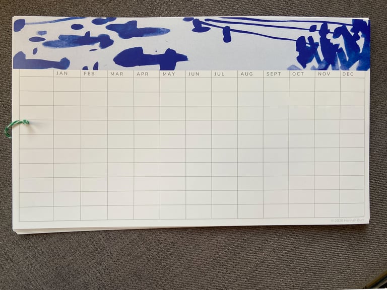 2026 Limited Edition Calendar: Numbers in Boxes Image 5