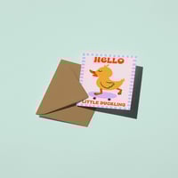 Image 2 of Hello Little Duckling Card