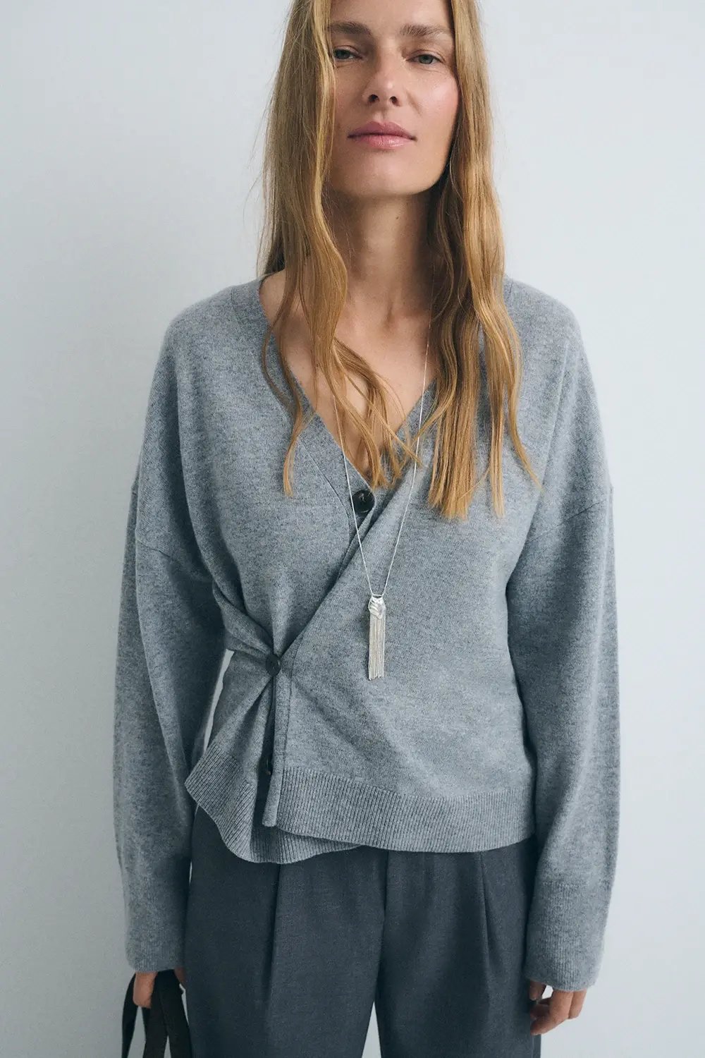 Image of 1-Chaqueta Cocoon Grey
