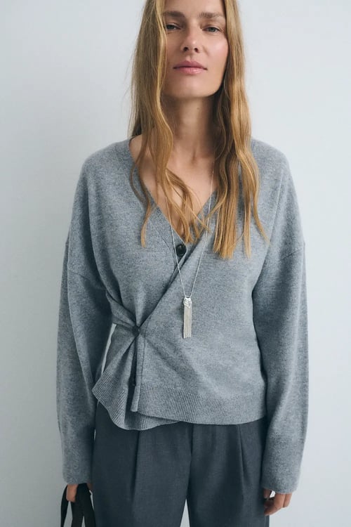Image of 4-Chaqueta Cocoon Grey