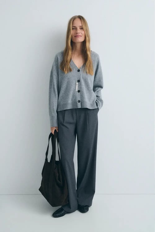 Image of 4-Chaqueta Cocoon Grey