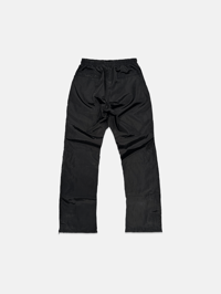 Image 2 of GIRLS ARE DRUGS® 'BUTTON' FLARED TRACK PANTS - BLACK