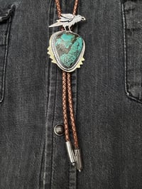 Image 5 of Raven & Turquoise Bolo Tie