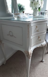Image 4 of Olympus Louis style Antoinette Dressing Table set in Cornforth White.
