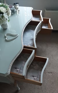 Image 5 of Olympus Louis style Antoinette Dressing Table set in Cornforth White.