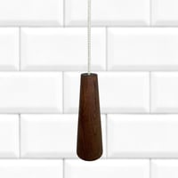 Image 1 of Bathroom Light Pull in Ebonised Cherry
