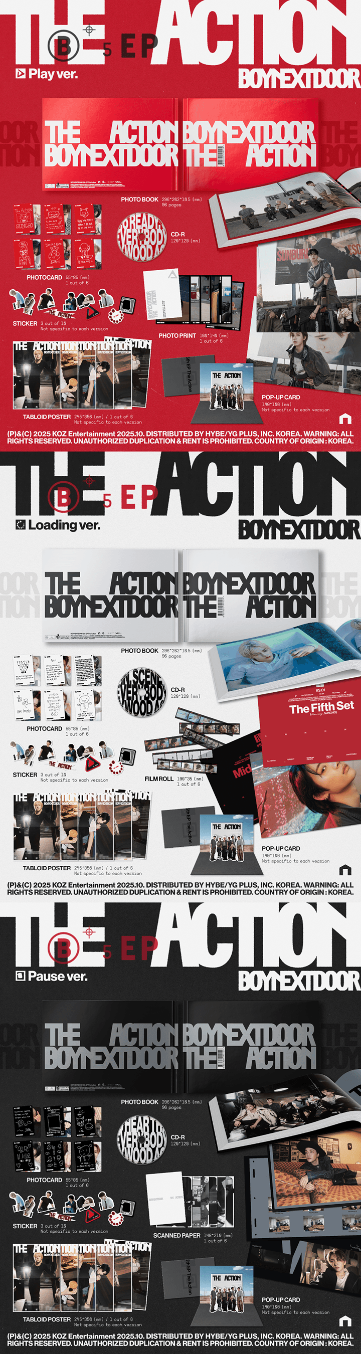 Image of [PRE-ORDER] BOYNEXTDOOR ‘The Action’ + Weverse Shop POBs