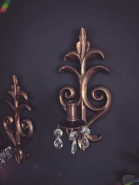 Image 2 of Brass chandelier sconses 