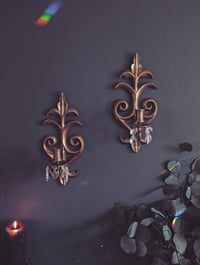 Image 3 of Brass chandelier sconses 