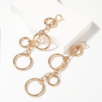 Image 2 of Golden Ovals Earrings