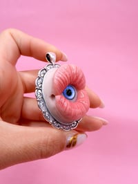 Image 2 of Pop Surreal Mouth with Eye Pendant I