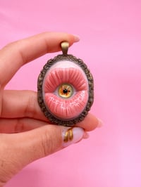 Image 1 of Pop Surreal Mouth with Eye Pendant II