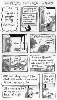 Image 1 of NEW!! Daily Comic 10/3 & 10/4: Fennel's Origin Story