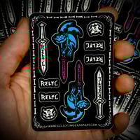 Image 2 of RELIC STICKER SHEET - B
