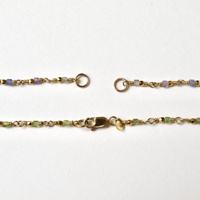 Image 7 of Silver Rainbow Gemstone Chain