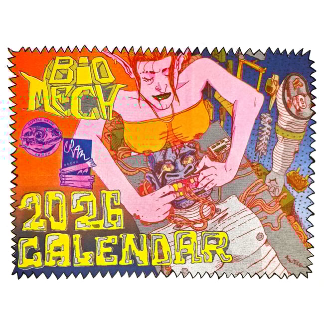 2026 Calendar CRAM books and Reptile House Comix present: Bio-Mech